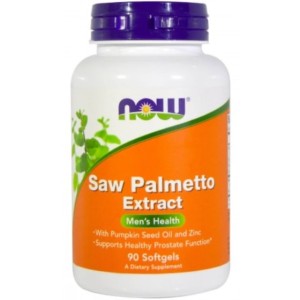 NOW Saw Palmetto Extract | with Pumpkin Seed Oil and Zinc 90 гел капсули