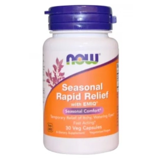 NOW Seasonal Rapid Relief 30 капсули на супер цена
