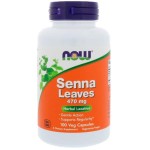 NOW Senna Leaves 470 мг / 100 капсули на супер цена