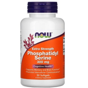 NOW Phosphatidyl Serine 300 мг | Extra Strength 50 гел капсули