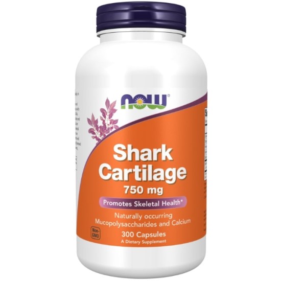 NOW Shark Cartilage 750 мг / 300 капсули на супер цена