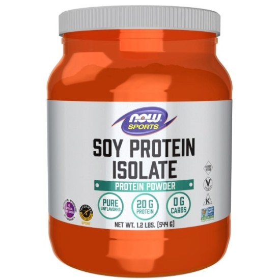 NOW Soy Protein Isolate | Unflavored 544 гр на супер цена