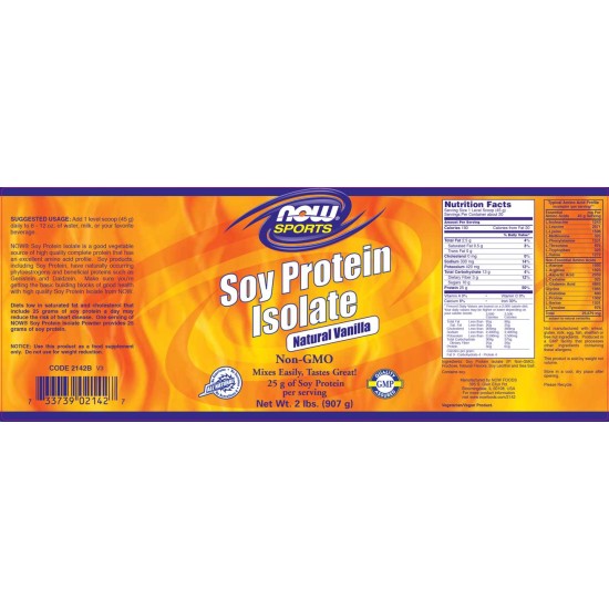 NOW Soy Protein Isolate 908 гр на изгодни цени NOW Soy Protein Isolate 908 гр на супер цена