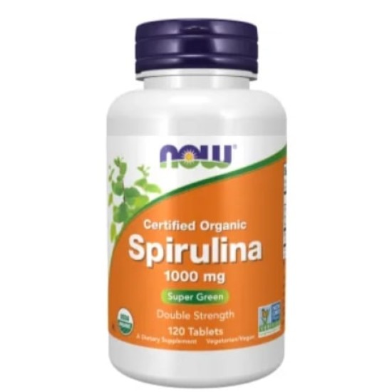 NOW Spirulina 1000 мг / 120 таблетки на супер цена