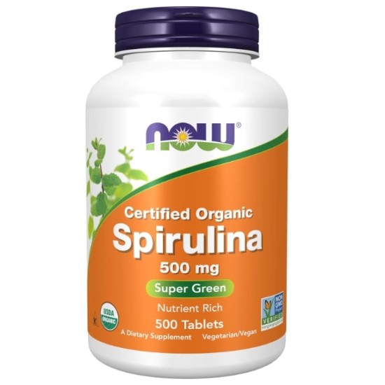 NOW Spirulina 500 мг / 500 таблетки на изгодни цени NOW Spirulina 500 мг / 500 таблетки на супер цена