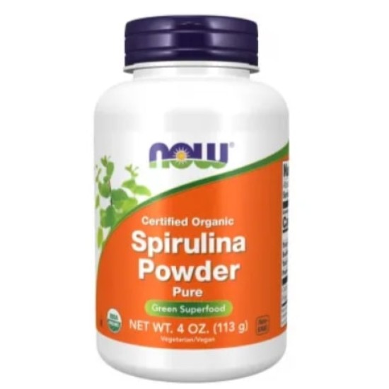 NOW Spiruline Powder | Certified Organic 113 гр на супер цена