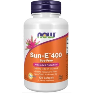 NOW Vitamin Е / Sun-E 400 IU 120 гел капсули