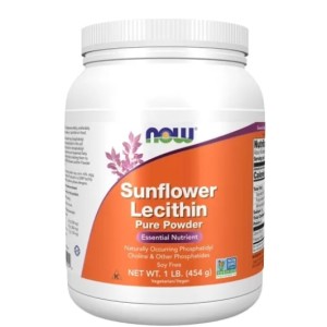 NOW Sunflower Lecithin Pure Powder 454 гр