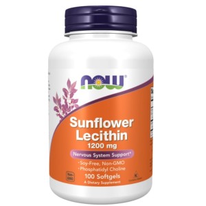NOW Sunflower Lecithin 1200 мг / 100 гел капсули