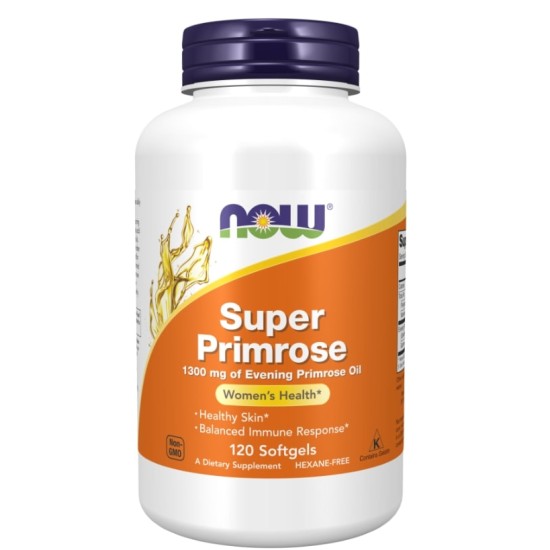 NOW Super Primrose Oil 1300 мг / 120 гел капсули на супер цена