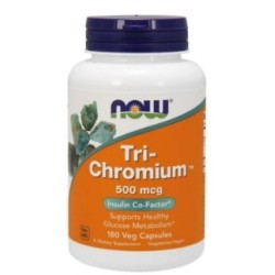 NOW Tri-Chromium 500 мкг + Cinnamon 180 капсули