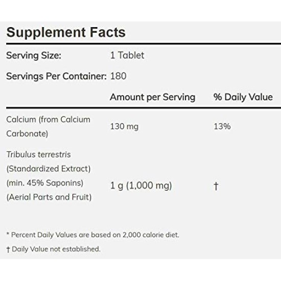 NOW Tribulus Terrestris 1000 mg. / 180 Tabs. на супер цена