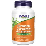 NOW Turmeric Curcumin with BioPerine® 90 капсули на супер цена