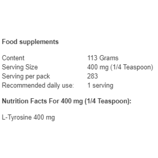 NOW L-tyrosine pure powder 113 гр на изгодни цени NOW L-tyrosine pure powder 113 гр на супер цена