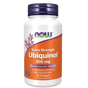 NOW Ubiquinol 200 мг | Extra Strength 60 гел капсули