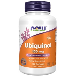 NOW Ubiquinol 100 мг / 120 гел капсули