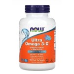 NOW Ultra Omega 3-D with Vitamin D-3 90 гел капсули на супер цена