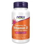 NOW Vitamin D 1000 IU | Vegetarian Dry 120 капсули на супер цена