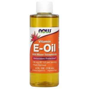 NOW Natural Vitamin E Liquid | d-alpha Tocopherol 118 мл