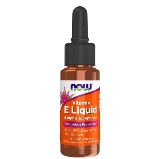 NOW Vitamin E-Oil Liquid | d-alpha Tocopherol 30 мл на супер цена