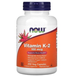 NOW Vitamin K-2 100 мкг / 250 капсули NOW Vitamin K-2 100 мкг / 250 капсули