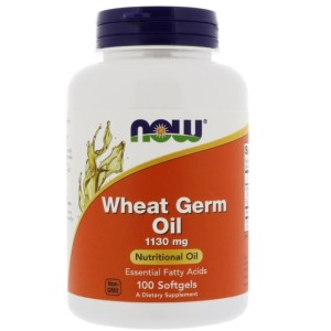 NOW Wheat Germ Oil 1130 мг / 100 гел капсули