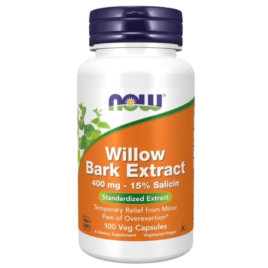 NOW Willow Bark Extract 400 мг / 100 капсули на изгодни цени NOW Willow Bark Extract 400 мг / 100 капсули на супер цена