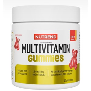 NUTREND Multivitamin Gummies 60 желирани бонбони NUTREND Multivitamin Gummies 60 желирани бонбони