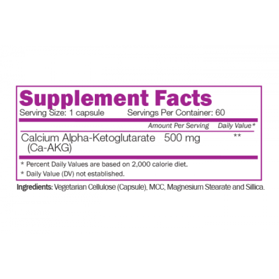 Naturalico Calcium Alpha-Ketoglutarate 60 капсули на супер цена