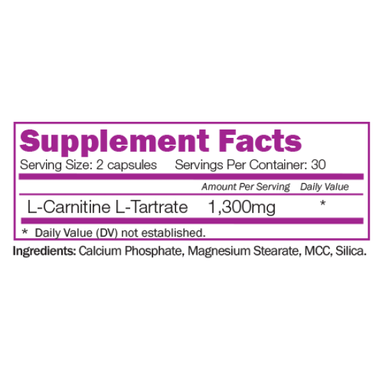 Naturalico L-Carnitine Tartrate / 60 капсули на супер цена