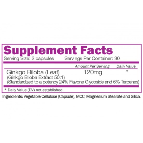 Naturalico Ginkgo Biloba Extract / 60 капсули на супер цена