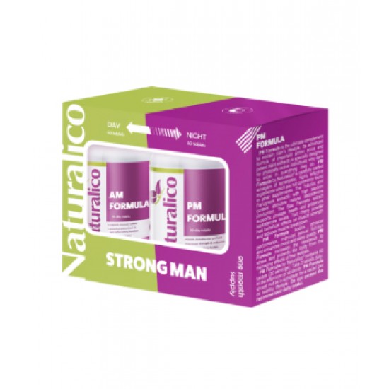 Naturalico Strong Man AM/PM Formula 2 x 60 таблетки на супер цена