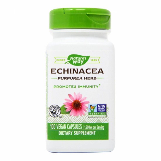 Natures Way Echinacea Purpurea Herb/ Ехинацея (билка) 400 mg х 100 капсули на супер цена
