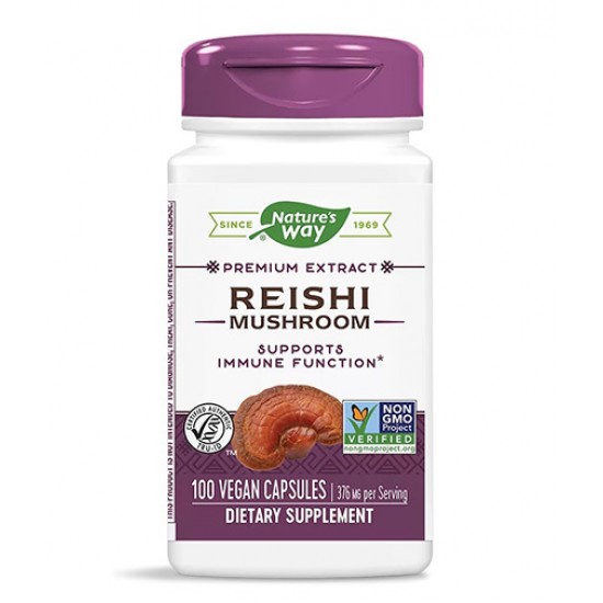 Natures Way Reishi Mushroom/ Рейши 188 mg х 100 капсули на супер цена