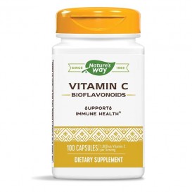 Natures Way Vitamin C with Rose Hips/ Витамин С 500 mg & Шипка х 100 капсули