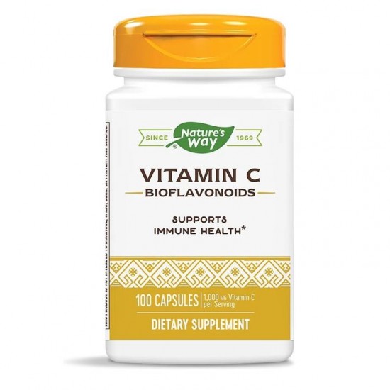 Natures Way Vitamin C with Rose Hips/ Витамин С 500 mg & Шипка х 100 капсули