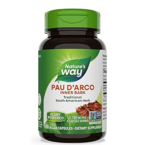 Natures Way Pau d' Arco Inner Bark 100 капсули на изгодни цени Natures Way Pau d' Arco Inner Bark 100 капсули на супер цена