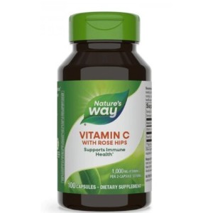 Natures Way Vitamin C with Rose Hips/ Витамин С 500 mg & Шипка х 100 капсули