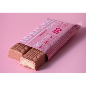 No Escuses Protein Bar White Choco Strawberry 60 гр