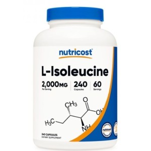Nutricost L-Isoleucine 500 мг / 240 капсули Nutricost L-Isoleucine 500 мг / 240 капсули
