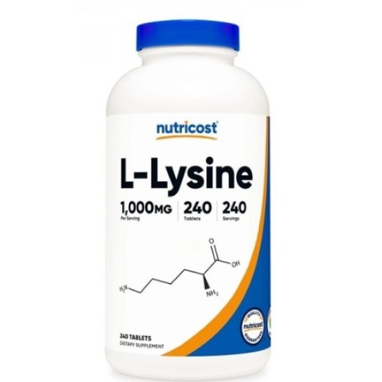 Nutricost L-Lysine 1000 мг / 240 таблетки на изгодни цени Nutricost L-Lysine 1000 мг / 240 таблетки на супер цена