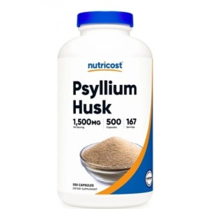 Nutricost Psyllium Husk 1500 мг / 500 капсули Nutricost Psyllium Husk 1500 мг / 500 капсули