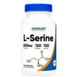 Nutricost L-Serine 500 мг / 120 капсули Nutricost L-Serine 500 мг / 120 капсули