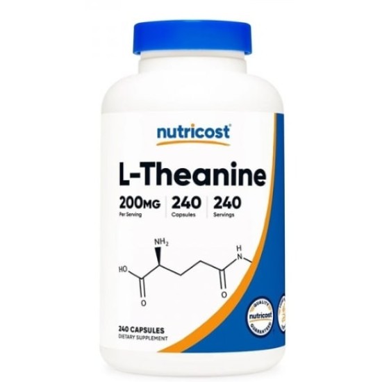 Nutricost L-Theanine 200 мг / 240 капсули на супер цена