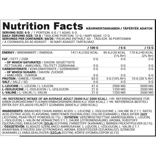 Nutriversum BCAA 2:1:1 Powder 6 g на супер цена