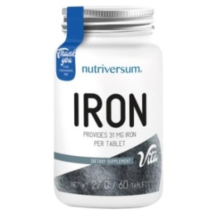 Nutriversum Iron 30 mg | Ferrous Fumarate - 60 tabs / 60 servs