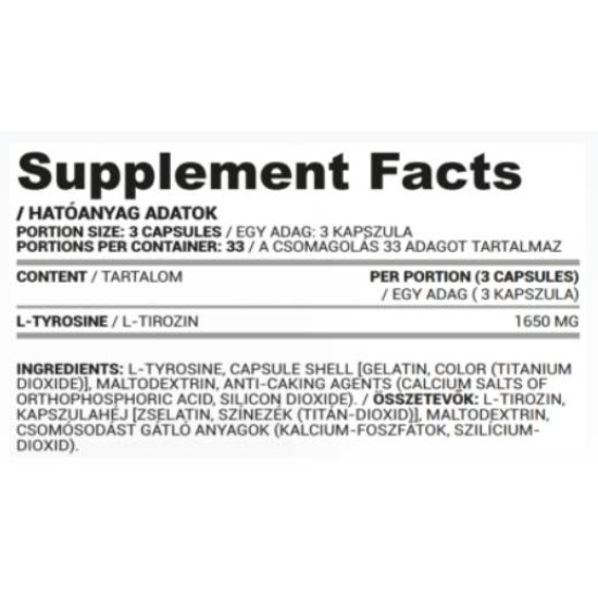 Nutriversum L-Tyrosine Caps 550 мг / 90 капсули на изгодни цени Nutriversum L-Tyrosine Caps 550 мг / 90 капсули на супер цена