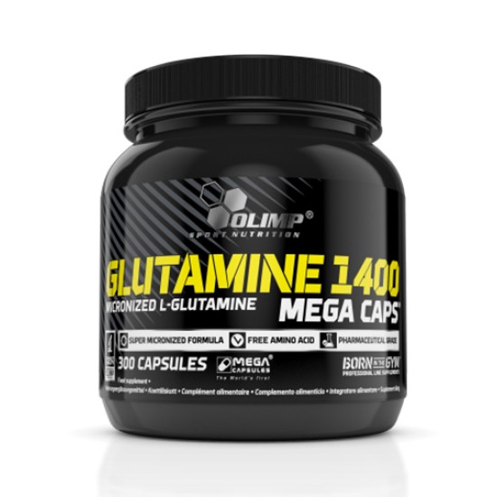 OLIMP L-Glutamine Mega Caps 1400 мг / 300 капсули на супер цена