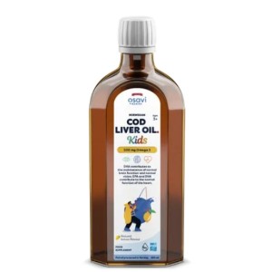 Osavi Norwegian Cod Liver Oil Kids | Lemon Flavored Liquid Omega 250 мл