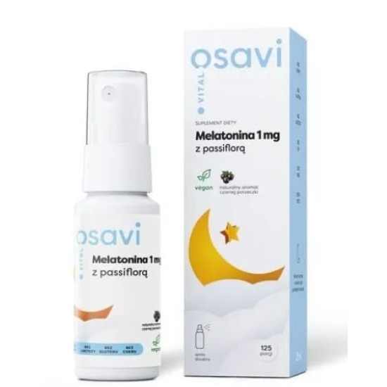 Osavi Melatonin 1 mg Oral Spray | with Passiflora - 25 МЛ на изгодни цени Osavi Melatonin 1 mg Oral Spray | with Passiflora - 25 МЛ на супер цена